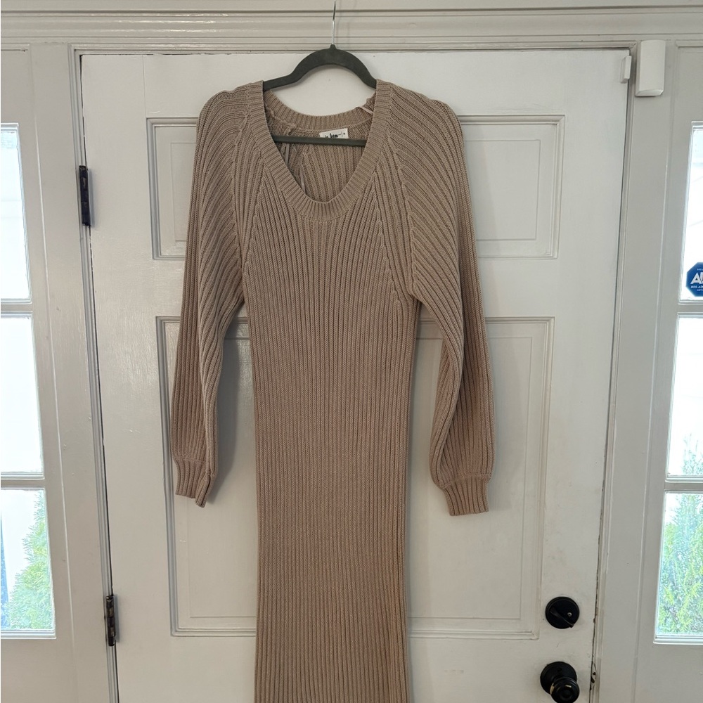 Maternity Maxi Dress Beige